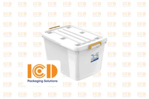 Thùng nhựa có nắp 90L vuông đa năng ICD - No.747