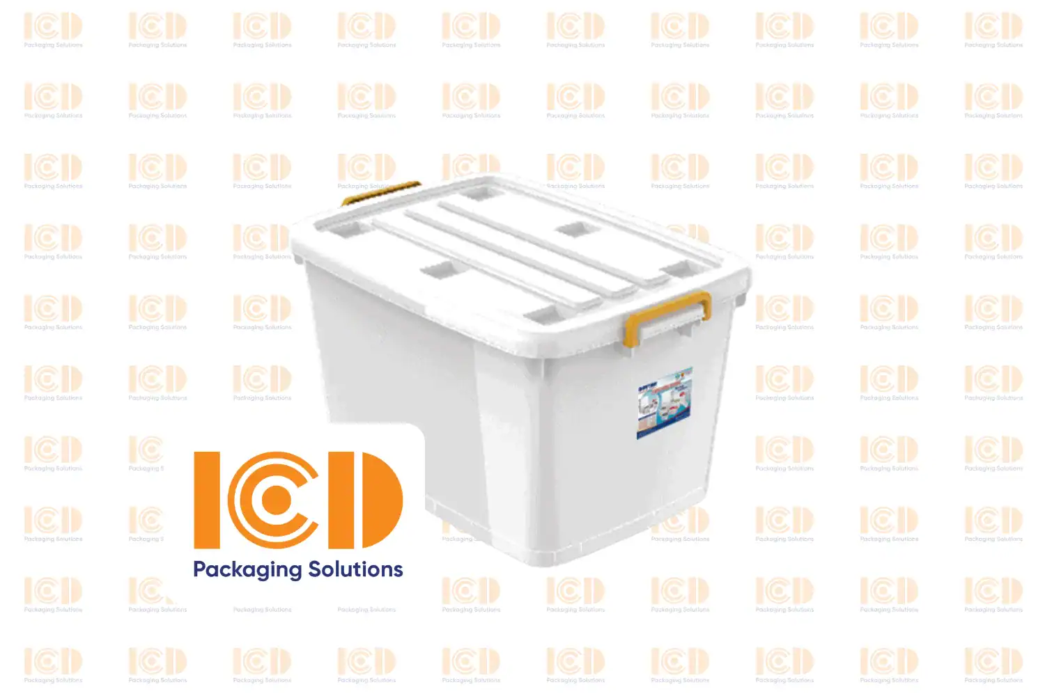 Lidded Plastic Bin 90 L ICD-No.747 - product photo 2