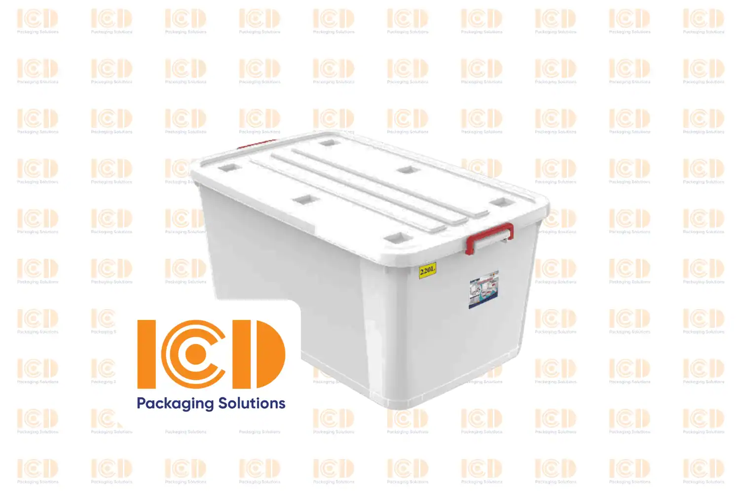 Lidded Plastic Bin 55 L ICD-TN-55L-748 - product photo 2