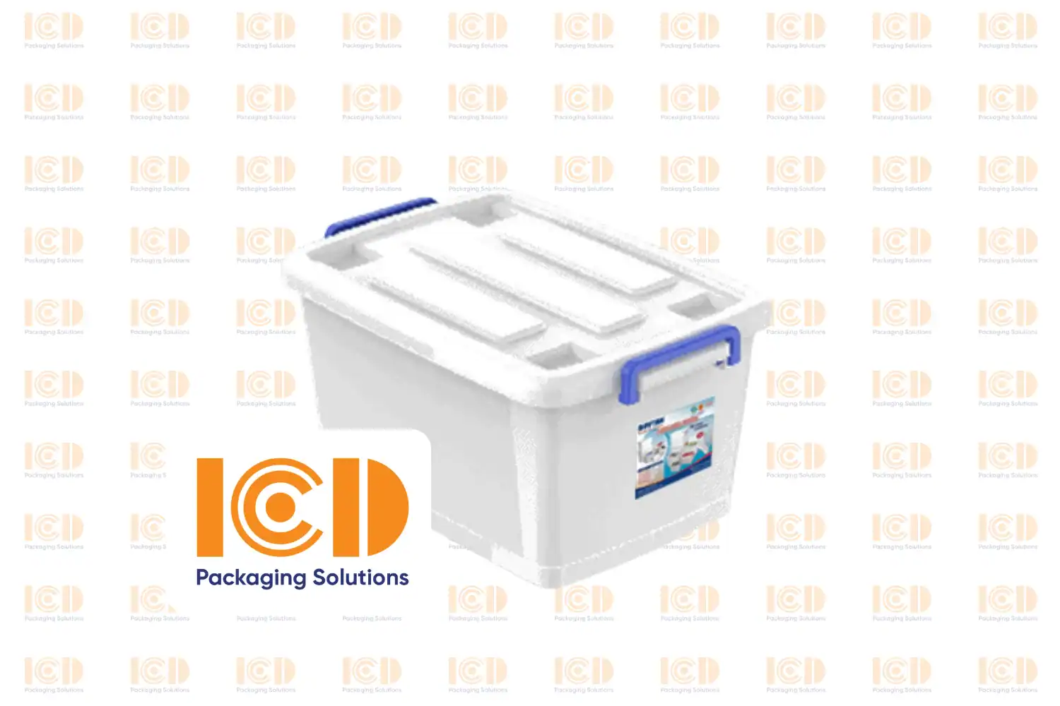 Lidded Plastic Bin 30 L ICD-TNC-30L-750 - product photo 2