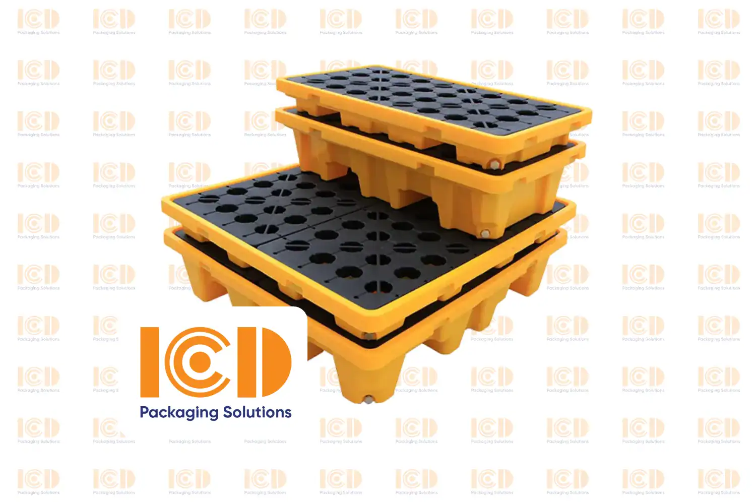 ICD Spill-Containment Pallet 2-Drum 1300x660x150mm - product photo 2