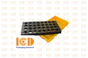 Pallet nhựa chống tràn 2 phuy 1300x660x150 mm