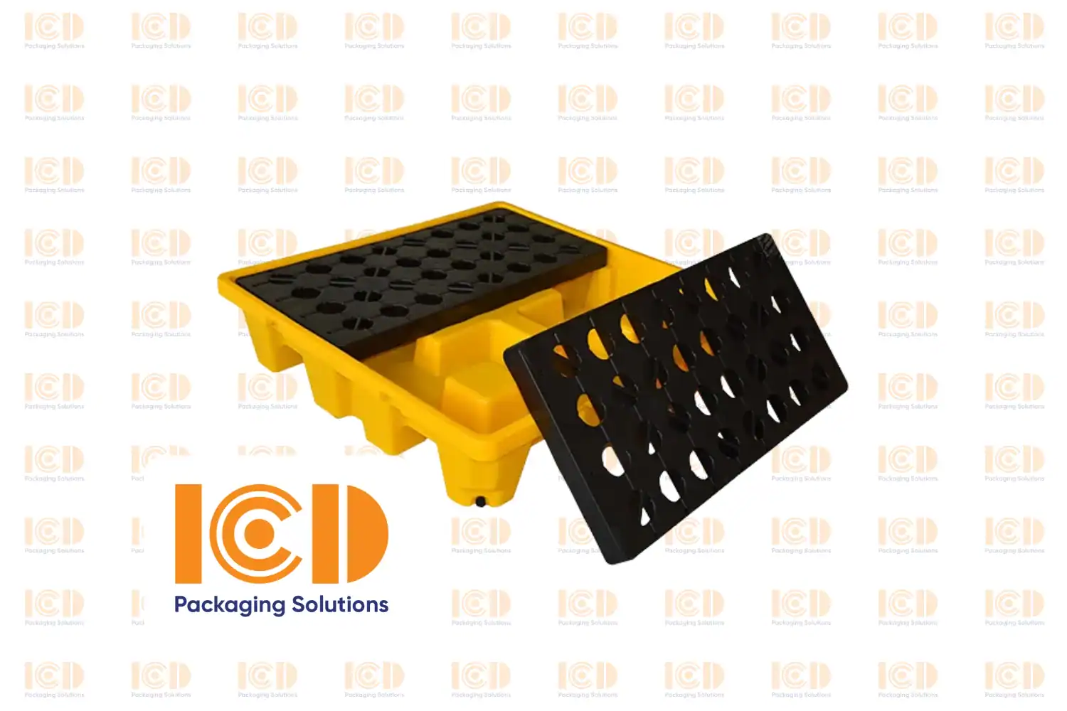ICD Spill-Containment Pallet 2-Drum 1300x660x150mm - product photo 3
