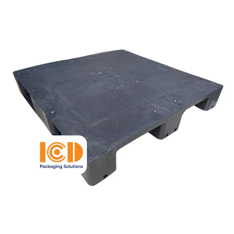 Pallet mặt kín 3 chân ICD-EHS1111B3 KT1100x1100x165mm đen