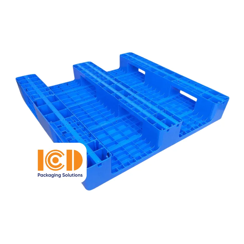 Pallet nhựa mặt kín ICD - EHS1111B3 KT1100x1100x165mm xanh