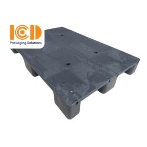 Pallet 9 chân gù mặt bít ICD-SLS1208B1 màu đen