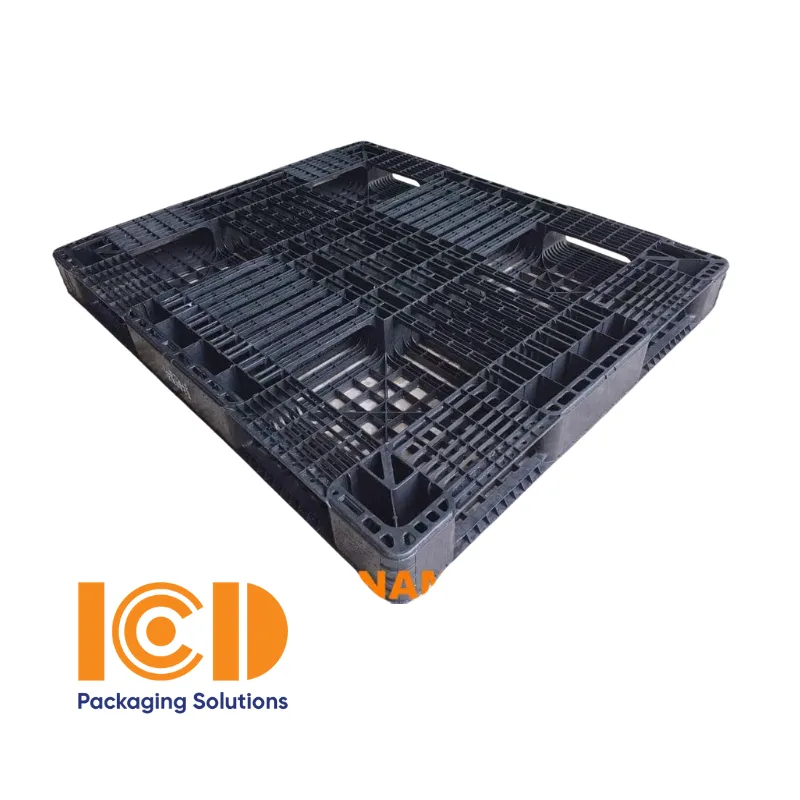 Pallet nhựa đen 1300x1100x120 mm giá rẻ cũ