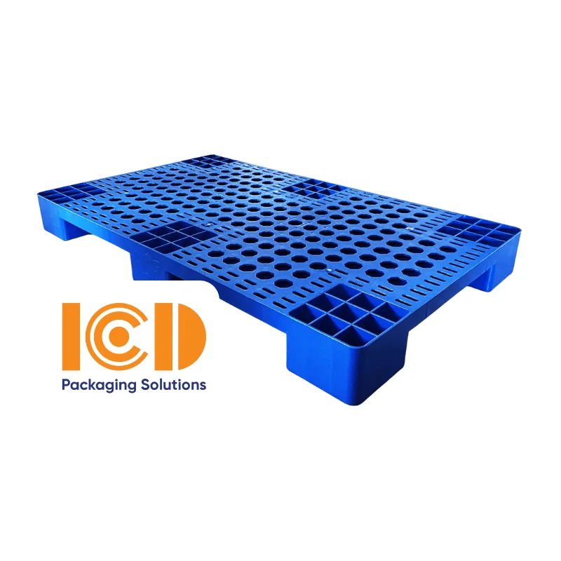 Pallet Nhựa Lót Sàn PL04-LS 1000x600x100 mm màu xanh dương