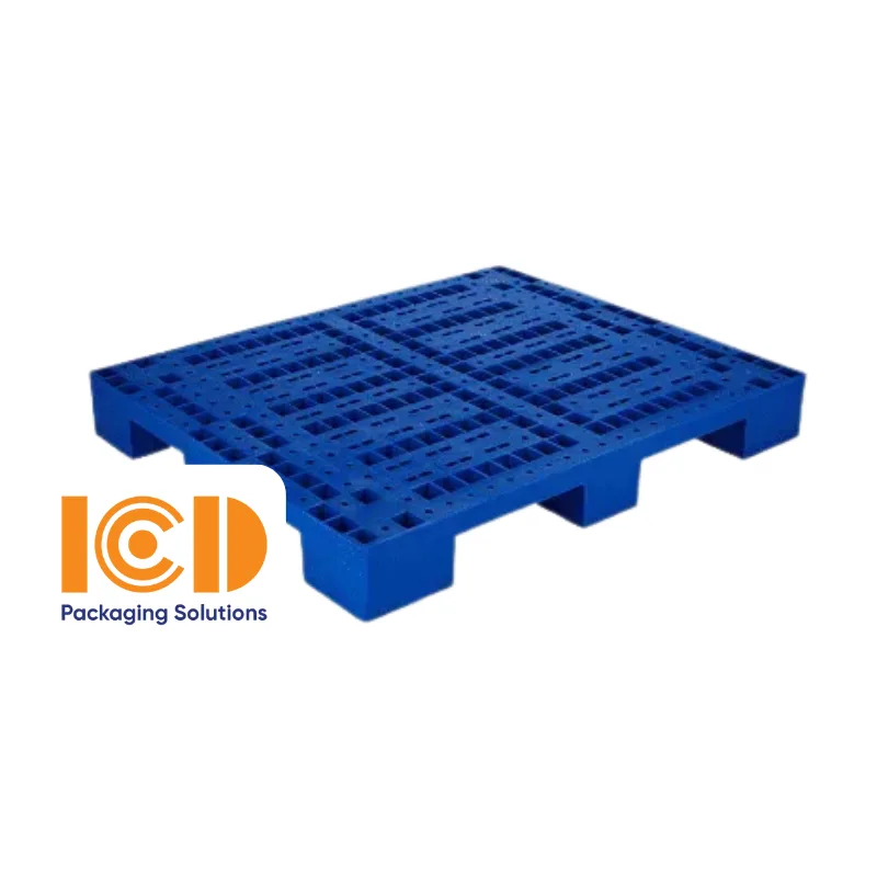 Pallet nhựa lót sàn 1200x1000x150 mm màu xanh PL01-LS