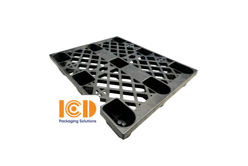Pallet nhựa cốc ICD KT 1000x800x140mm đen