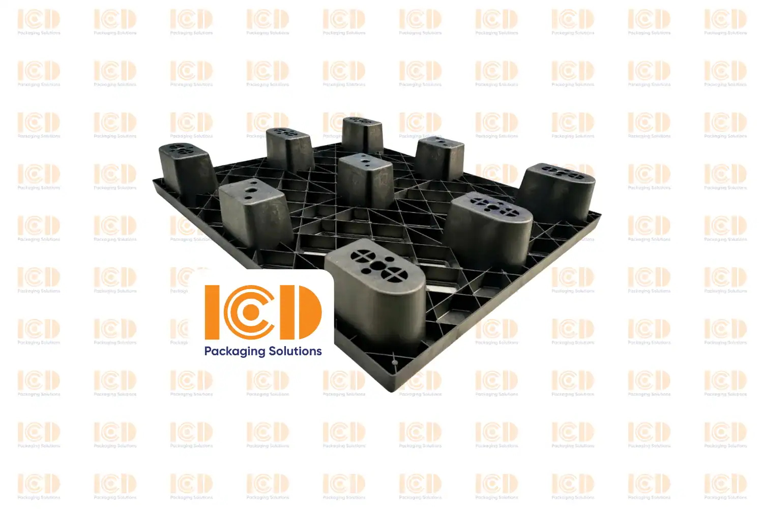 Nestable Plastic Pallet ICD-PC1008-BK 1000x800x140 mm - product photo 2