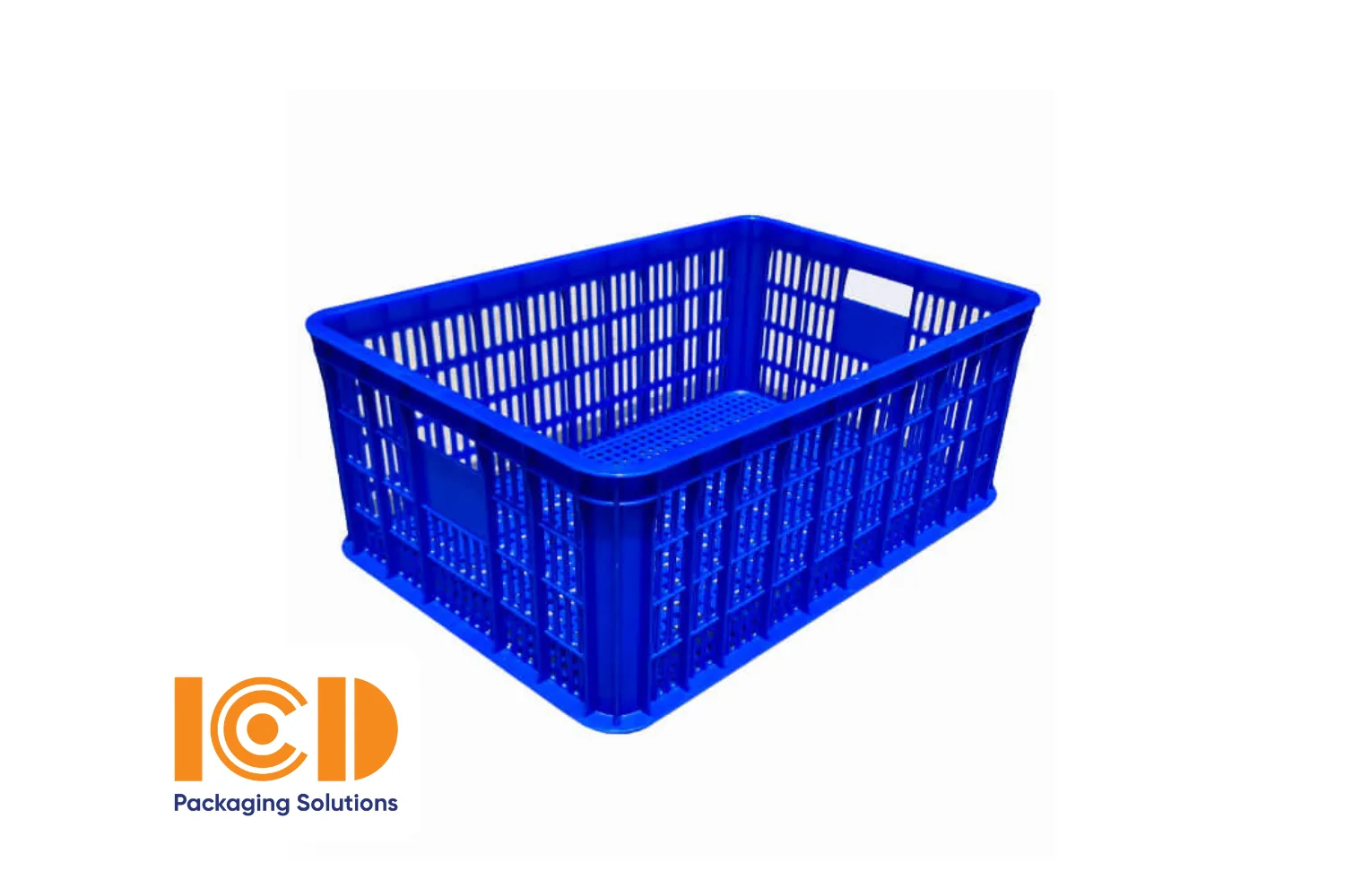 Thùng nhựa sóng hở ICD KT 610x420x250 mm