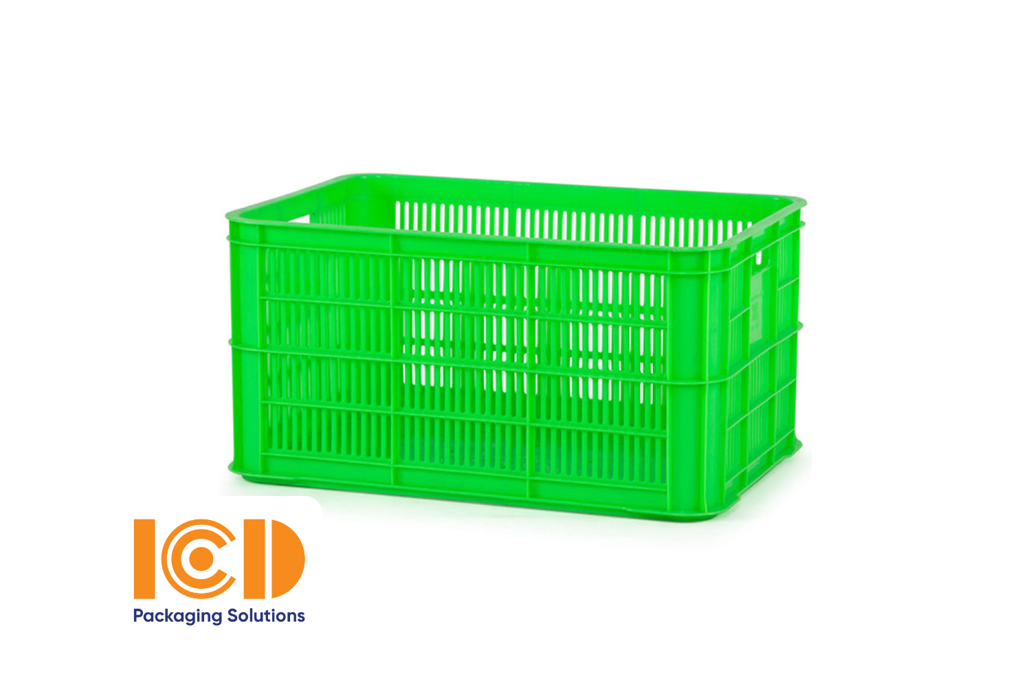 Thùng nhựa sóng hở ICD KT 610x420x310 mm kích thước 610x420x310 mm