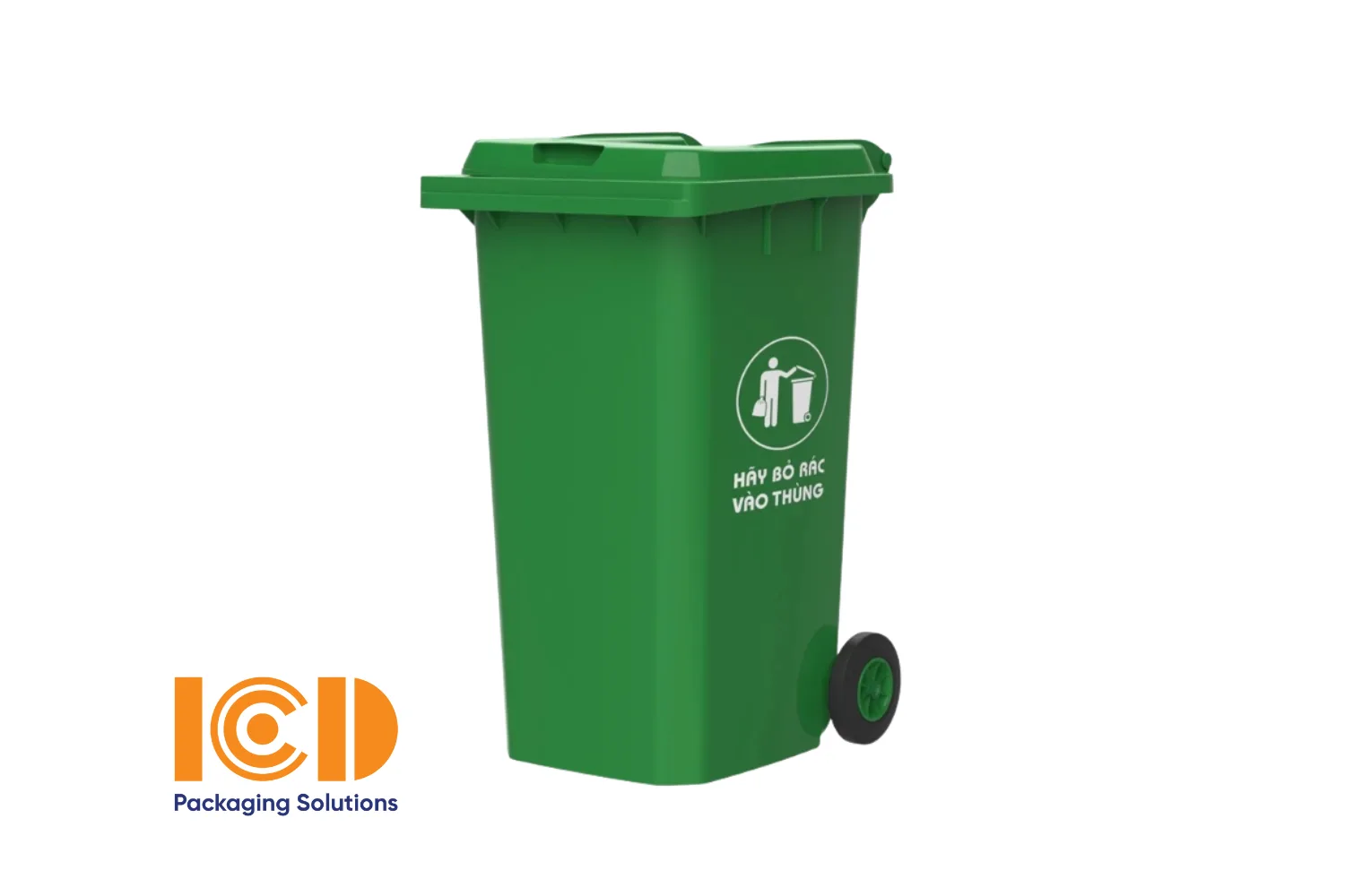 Thùng rác ICD 240L tiện lợi