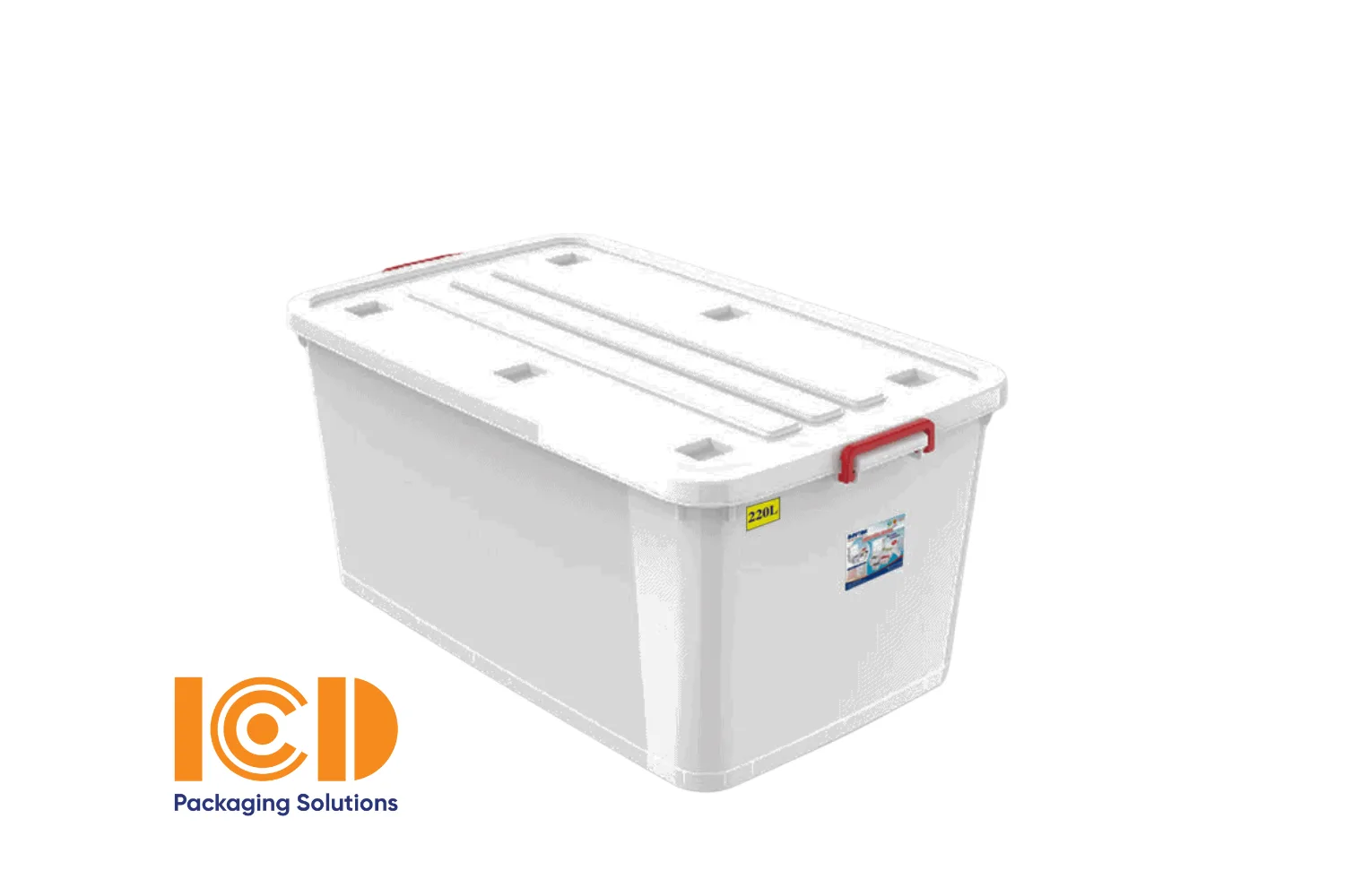 Thùng nhựa ICD-No.853 vuông 220L