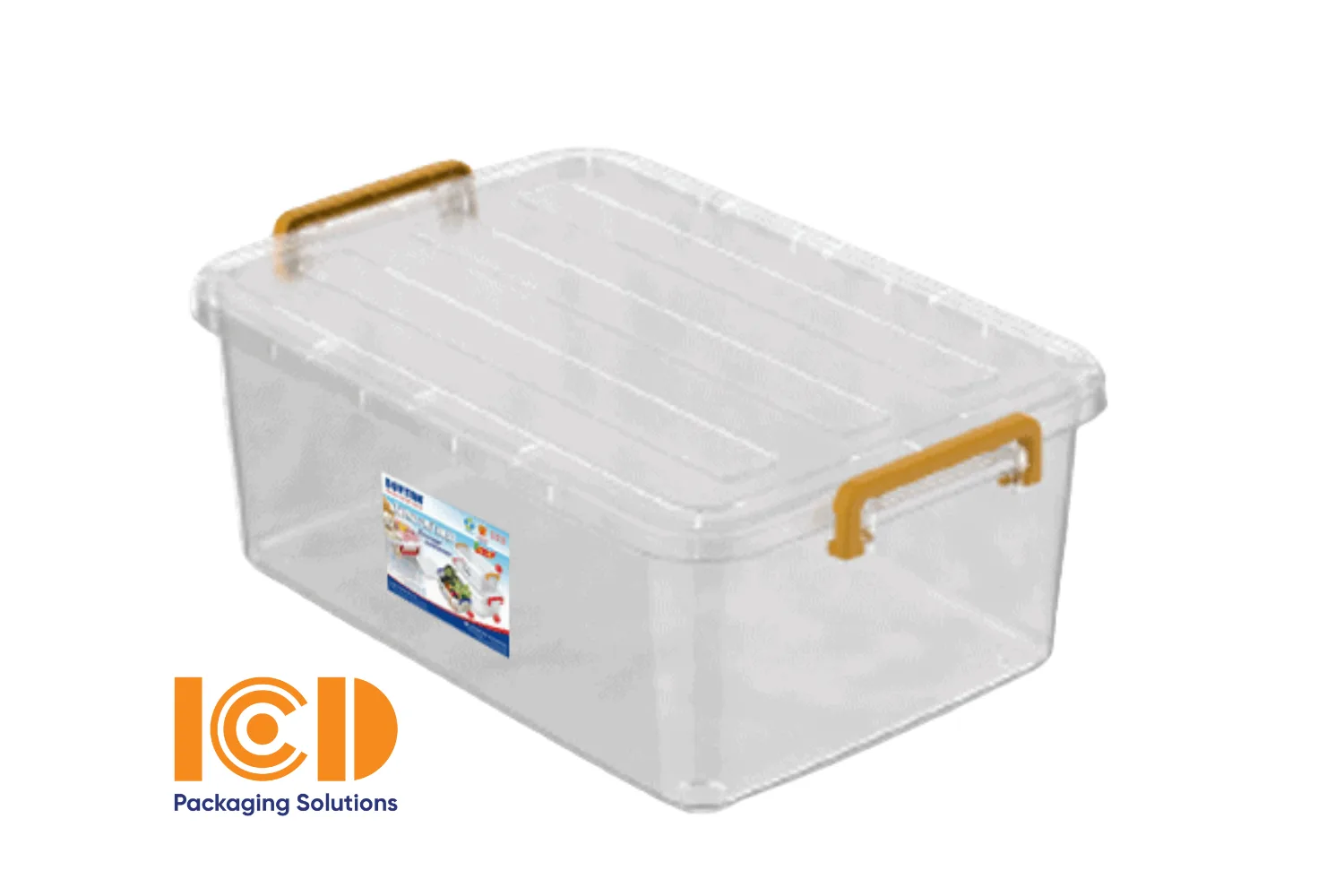 Thùng Nhựa Có Nắp 30L Chữ Nhật ICD-No.H117 Đa Năng