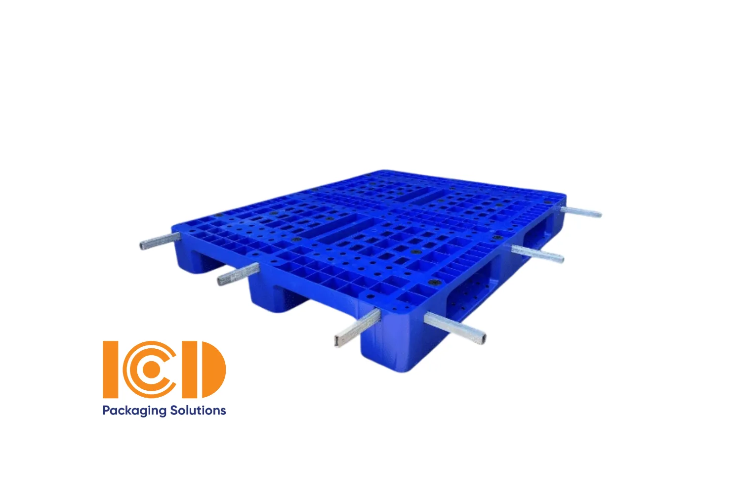 Pallet nhựa ICD KT 1200x1000x150mm có lõi thép