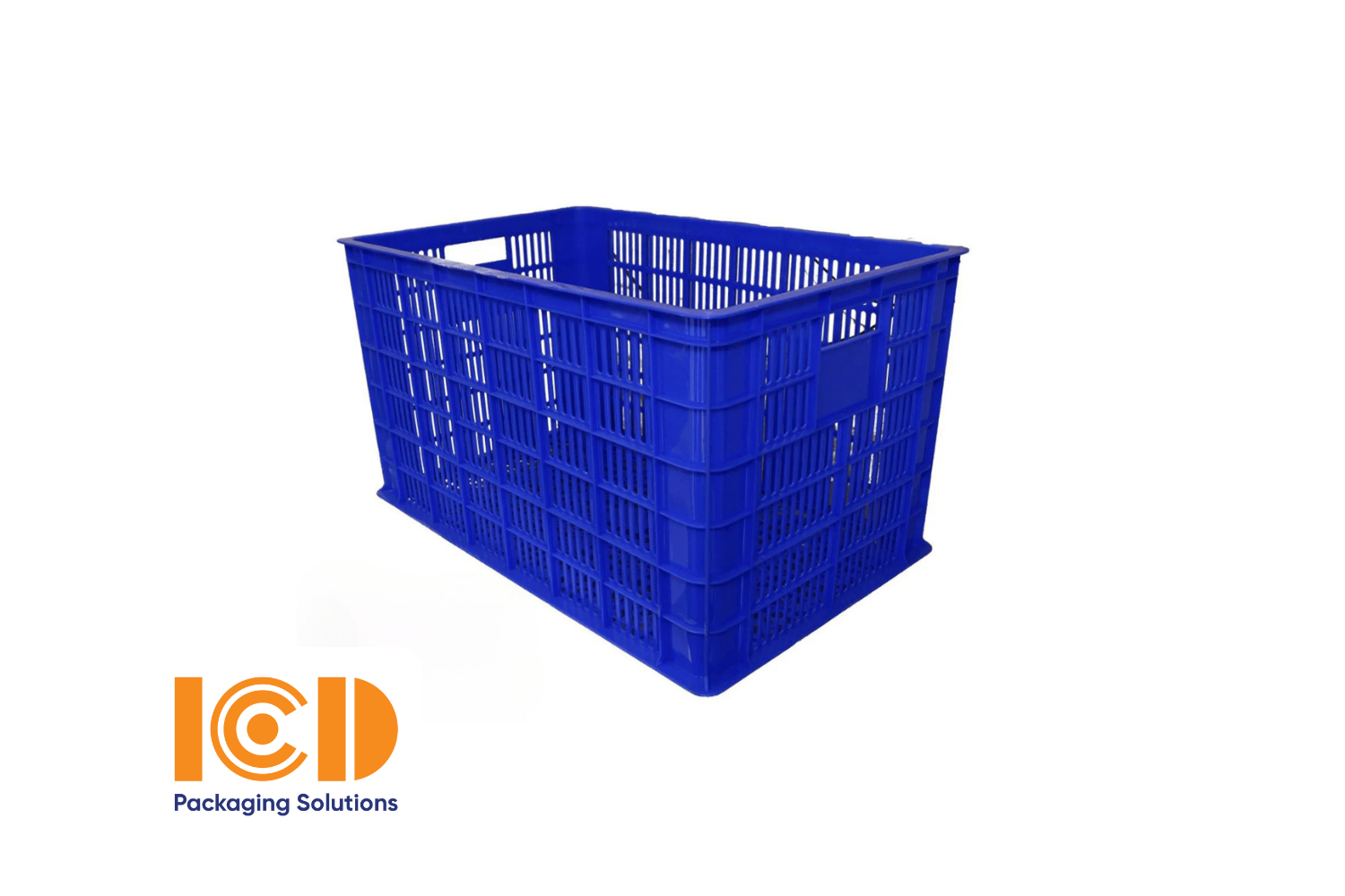 Sóng hở, sọt nhựa, thùng nhựa hở màu xanh ICD KT 780x500x430 mm kích thước 780x500x430 mm