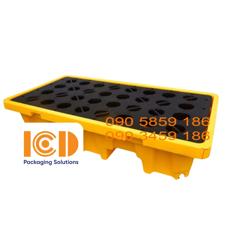 Pallet nhựa chống tràn dầu PLNCTD-13066-1LK