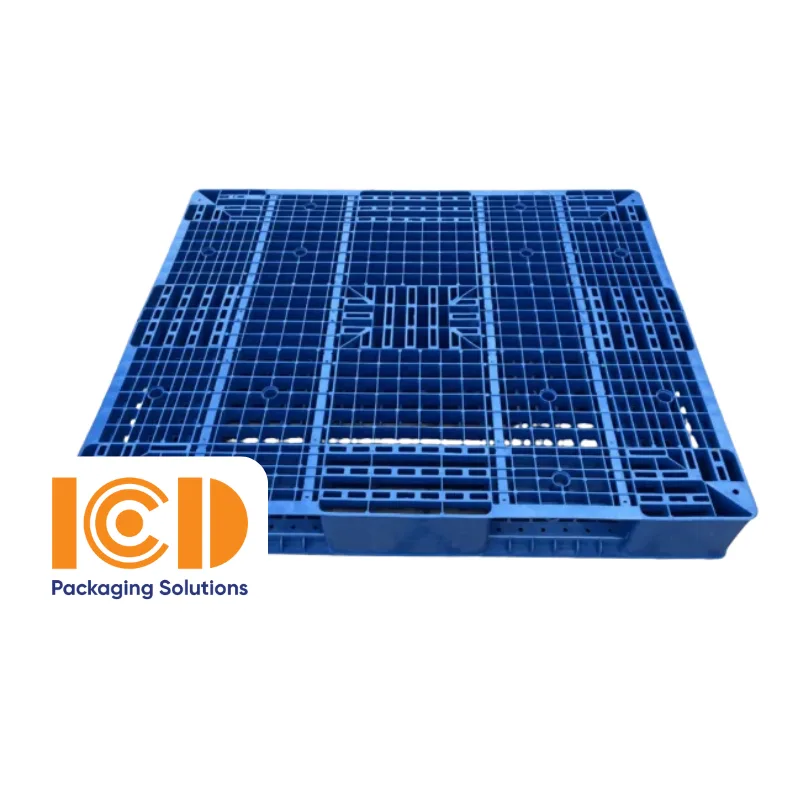 Pallet nhựa ICD 2 mặt DMV1012B2 KT 1200x1000x150 mm