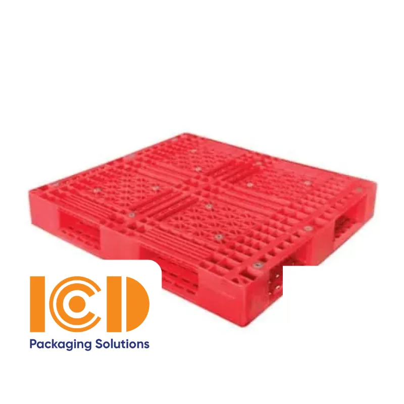 Pallet nhựa PL12-LK 1200x1000x150 mm đỏ