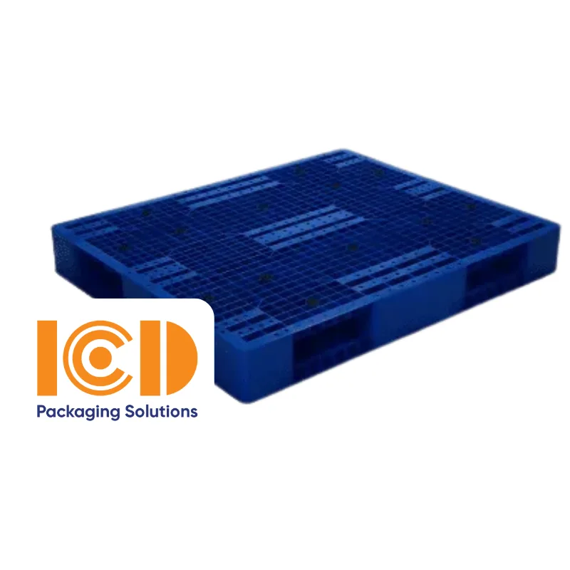 Pallet nhựa kê kho lạnh ICD PL18-LK 1200x1000x150 mm màu xanh