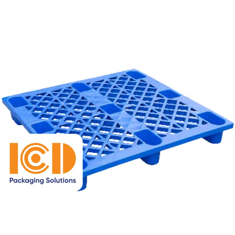 Pallet nhựa cốc ICD C145-2 KT1200x1000x145mm xanh