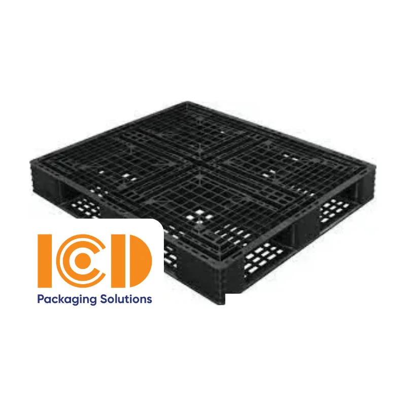 Pallet nhựa xuất khẩu 1200x1000x120mm màu đen