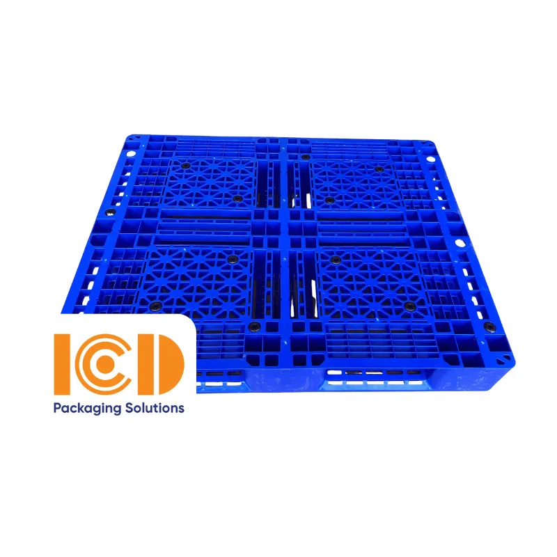 Pallet Nhựa Kê Kho ICD PL19BT 1200x1000x150 mm xanh dương