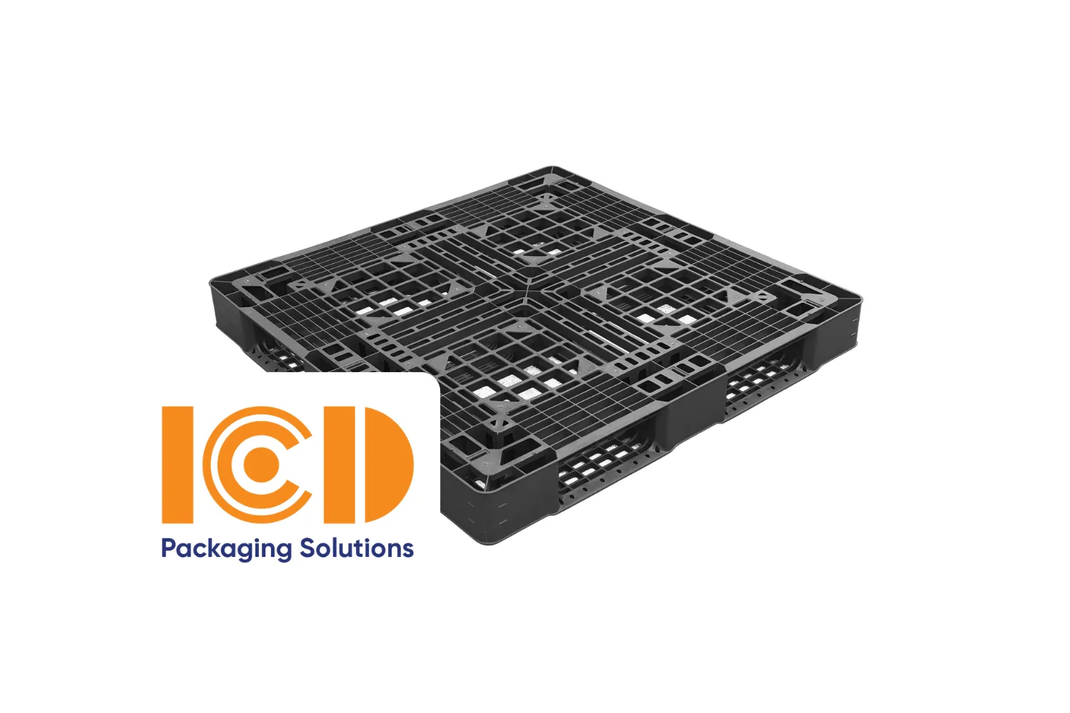 Pallet nhựa ICD KT 1100x1100x120 mm đen