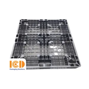 Pallet nhựa giá rẻ ICD-PC04 1100x1100x120 mm màu đen