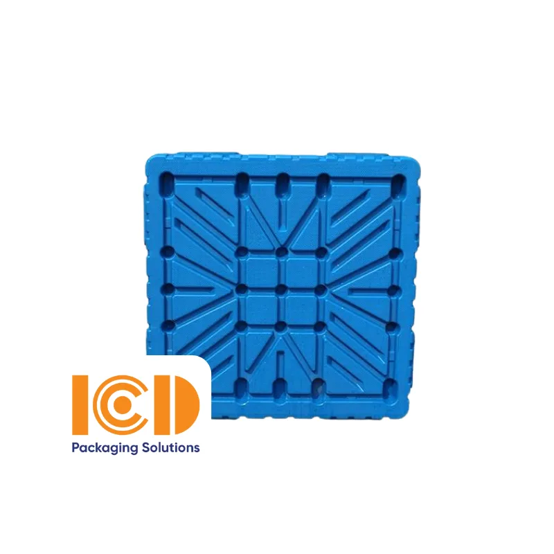 Pallet Thổi Khuôn Đúc Liền Khối 2 mặt ICD XU 2M 1210 1200x1000x150 mm