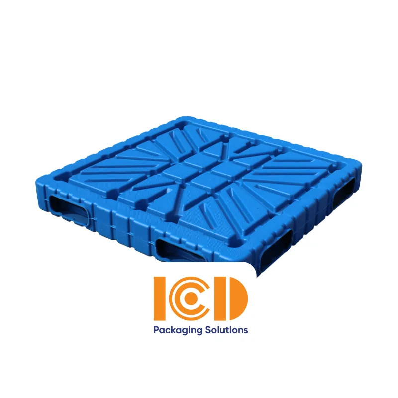 Pallet thổi khuôn ICD XU 2M 1311 1300 x 1100 x 150 mm màu xanh