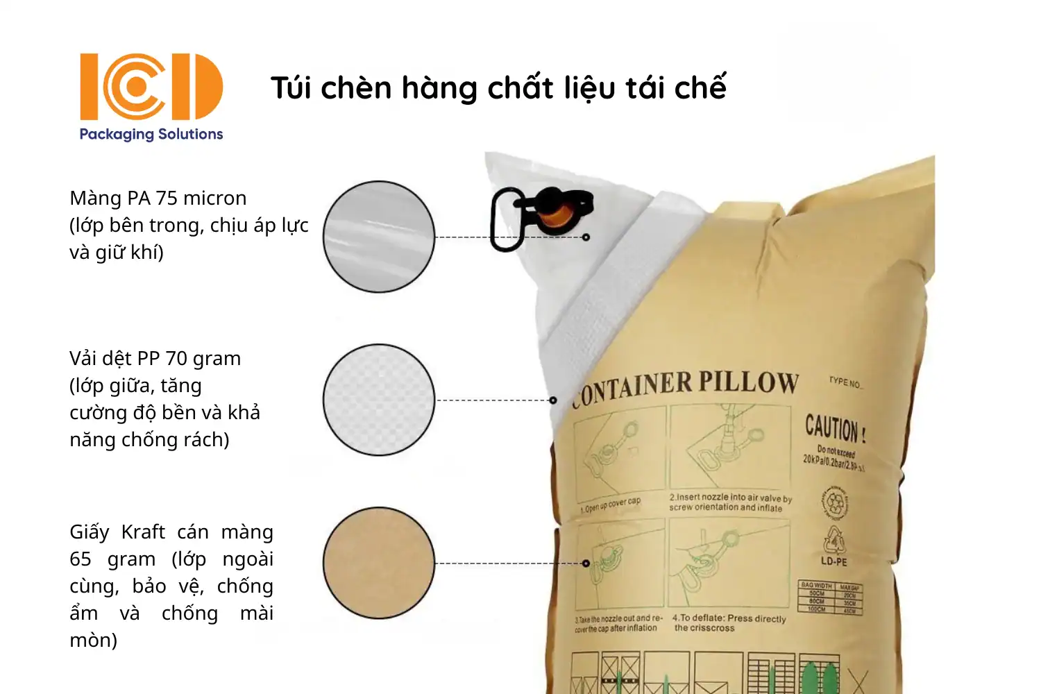 Air Dunnage Bag kraft paper ICD-TKC-K1280-ST - product photo 8