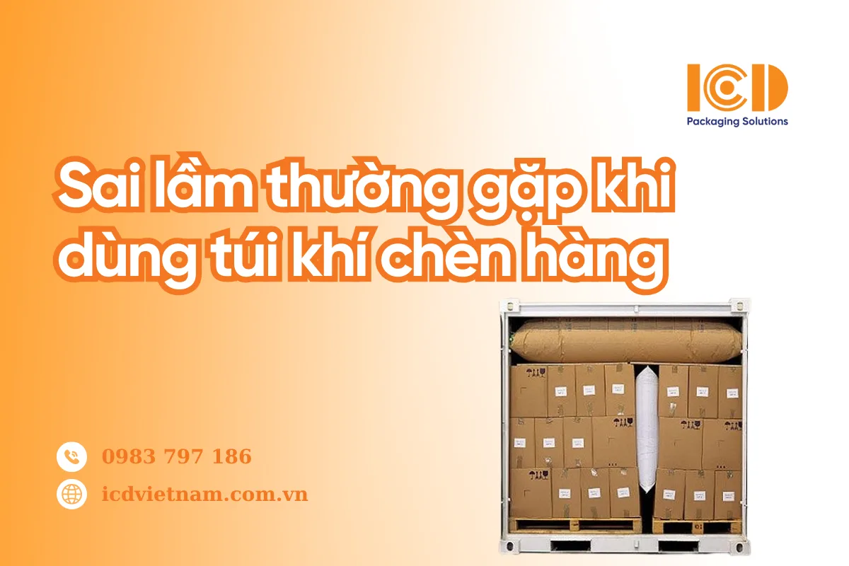 Sai lầm thường gặp khi dùng Túi khí chèn hàng: 8 Lỗi nghiêm trọng cần tránh