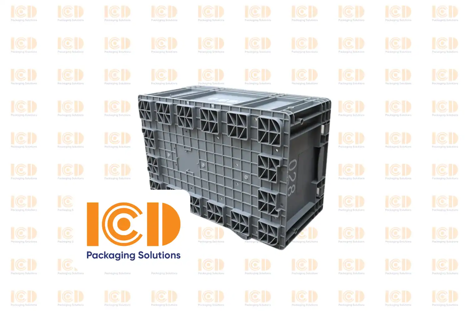 Solid Plastic Bin EU standard ICD-6566 600x400x280 mm - product photo 2