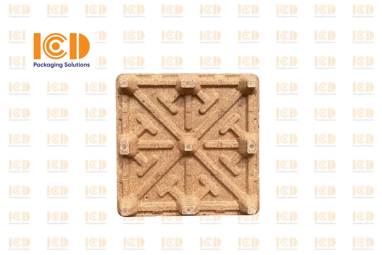 Pressed Sawdust Pallet Single-Deck ICD SD-ICD110110 1100x1100x140mm - product photo 3