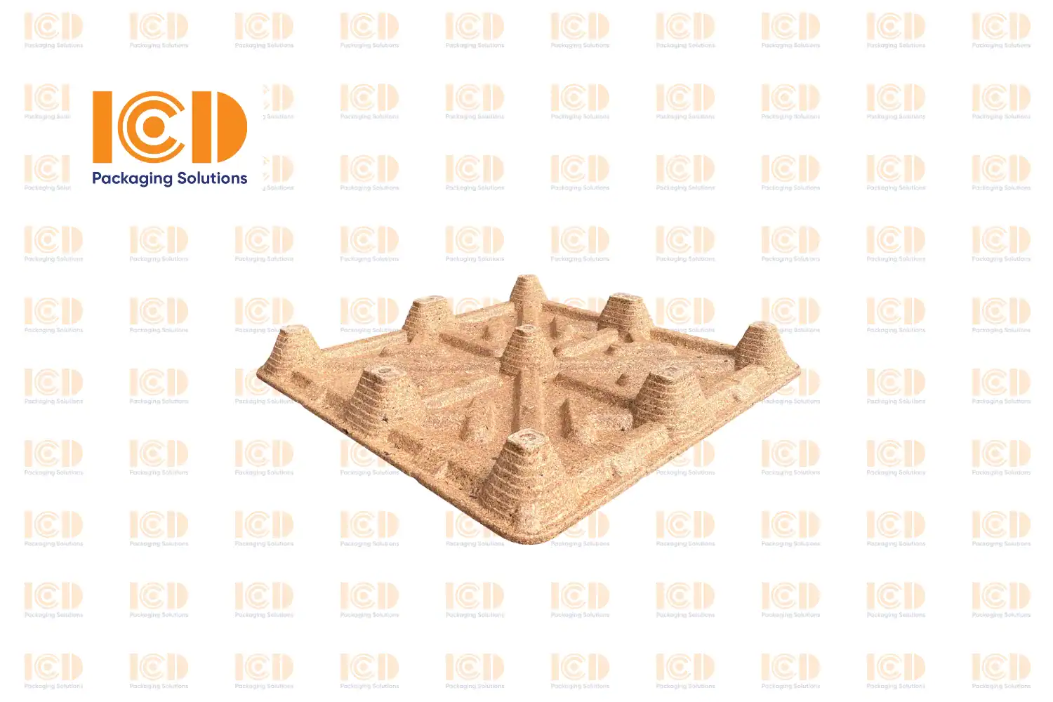Pressed Sawdust Pallet Single-Deck ICD SD-ICD110110 1100x1100x140mm - product photo 4