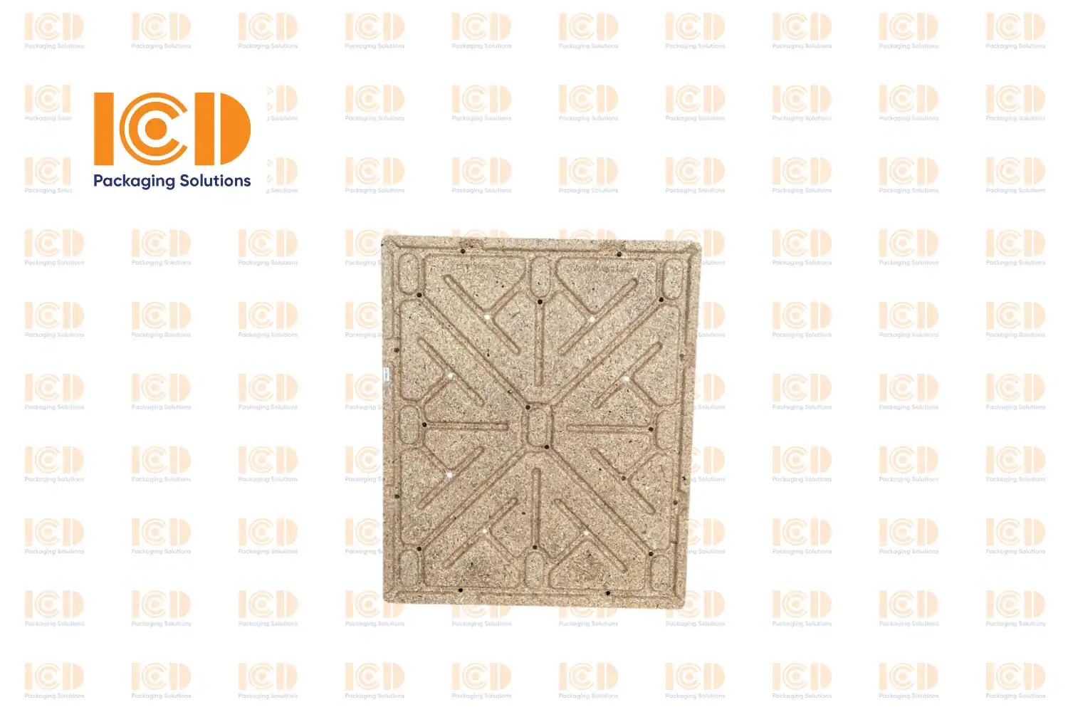 Pressed Sawdust Pallet Single-Deck ICD SD-ICD120100 1200x1000x140mm - product photo 2