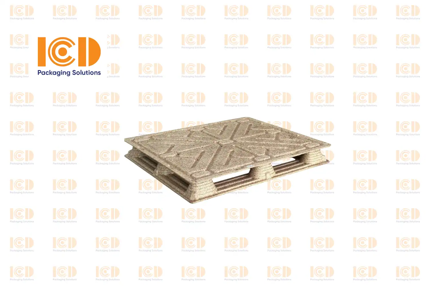 Pressed Sawdust Pallet Single-Deck ICD SD-ICD120100 1200x1000x140mm - product photo 3