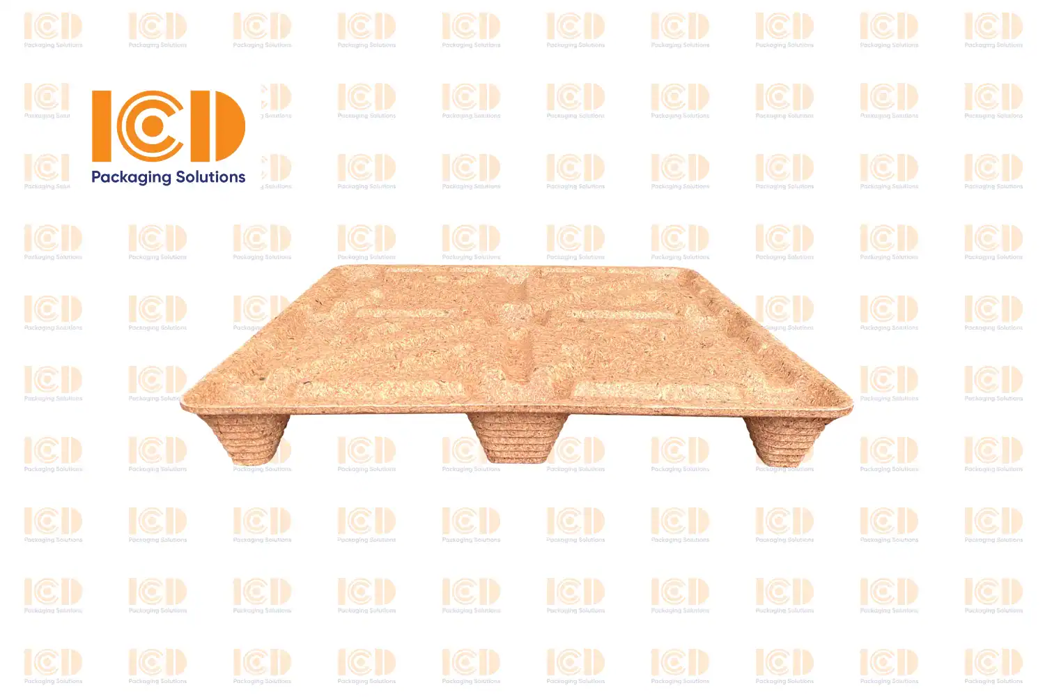 Pressed Sawdust Pallet Single-Deck ICD SD-ICD110110 1100x1100x140mm - product photo 2