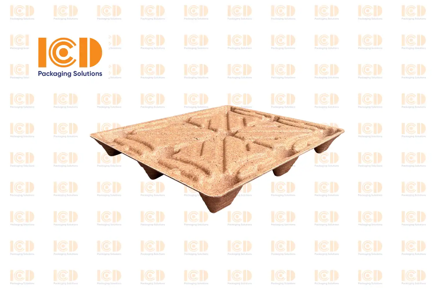 Pressed Sawdust Pallet Single-Deck ICD SD-ICD120100 1200x1000x140mm - product photo 8
