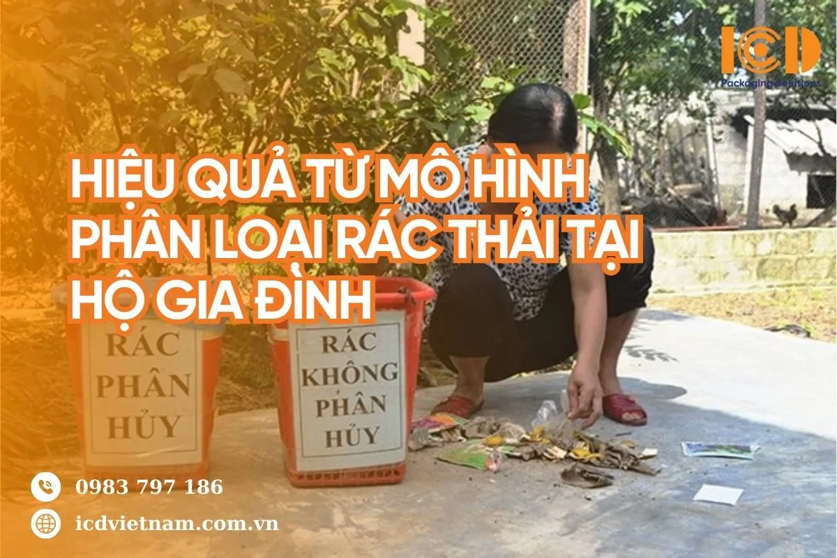 Hiệu quả từ mô hình phân loại rác thải tại hộ gia đình