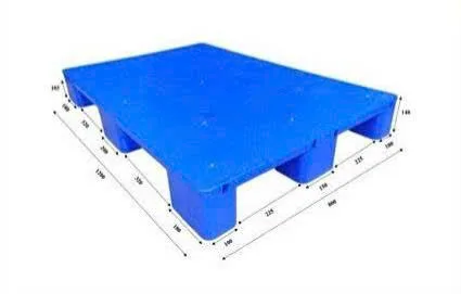 Pallet nhựa lót sàn 9 chân gù mặt bít KT 800x1200x140mm