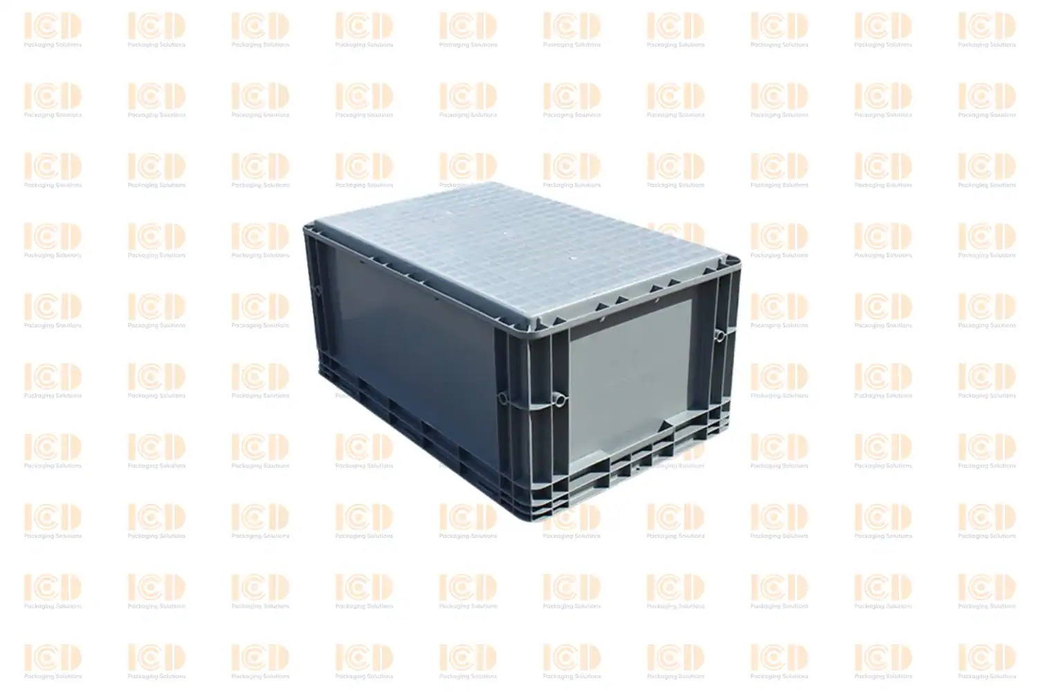 Lidded Plastic Bin ICD EU 600-230 600x400x230 mm - product photo 3