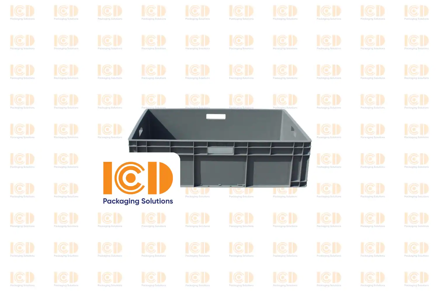 Solid Plastic Bin EU standard ICD-6924 800x600x230 mm - product photo 2