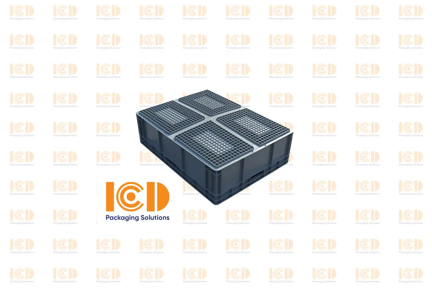 Solid Plastic Bin EU standard ICD-6924 800x600x230 mm - product photo 4