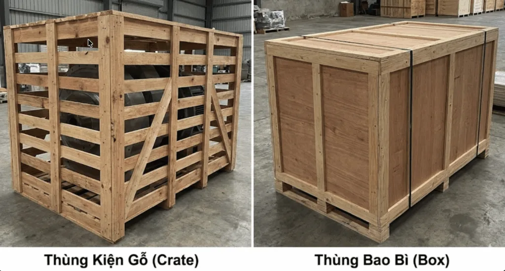 thùng kiện gỗ và thùng bao bì