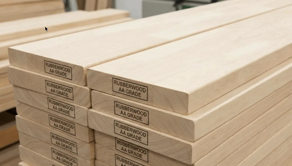 gỗ cao su tiêu chuẩn aa 