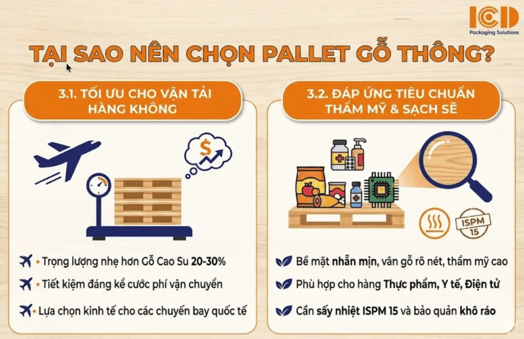 tại sao dùng pallet gỗ thông